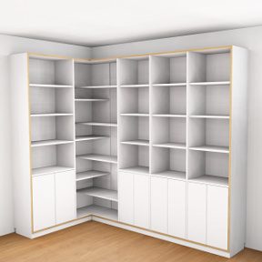 Möbel im realistischen 3D-Modell Möbel im realistischen 3D-Modell